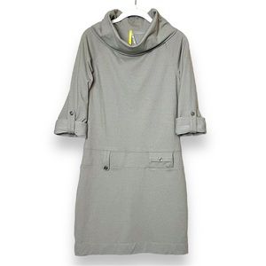 Lole Cowl Neck Evolt Dress Small tan taupe neutral outdoor travel activewear